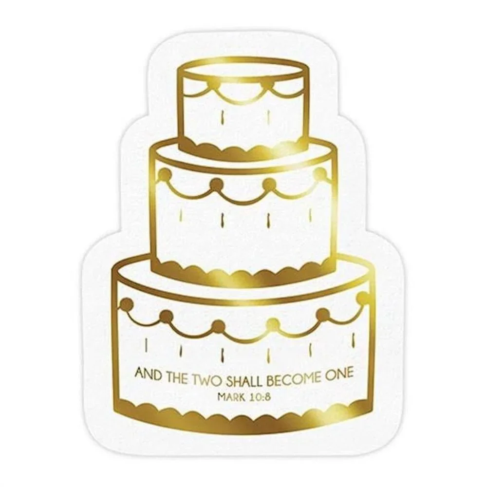 Paper Napkins Wedding Cake Shaped lot of 2 packs of 20 / 40 total Religious